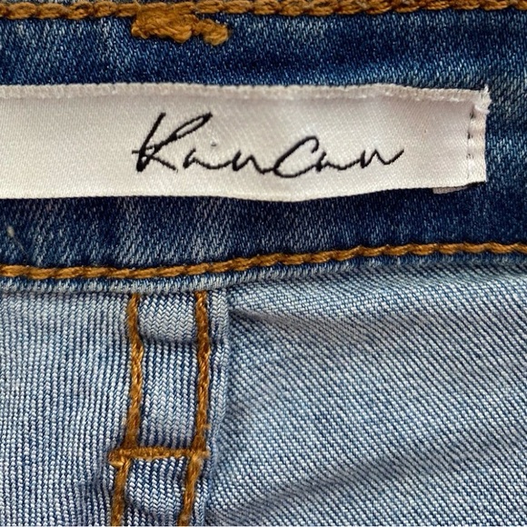 KanCan Ripped Skinny Jeans in Medium Wash Blue - Picture 3 of 8